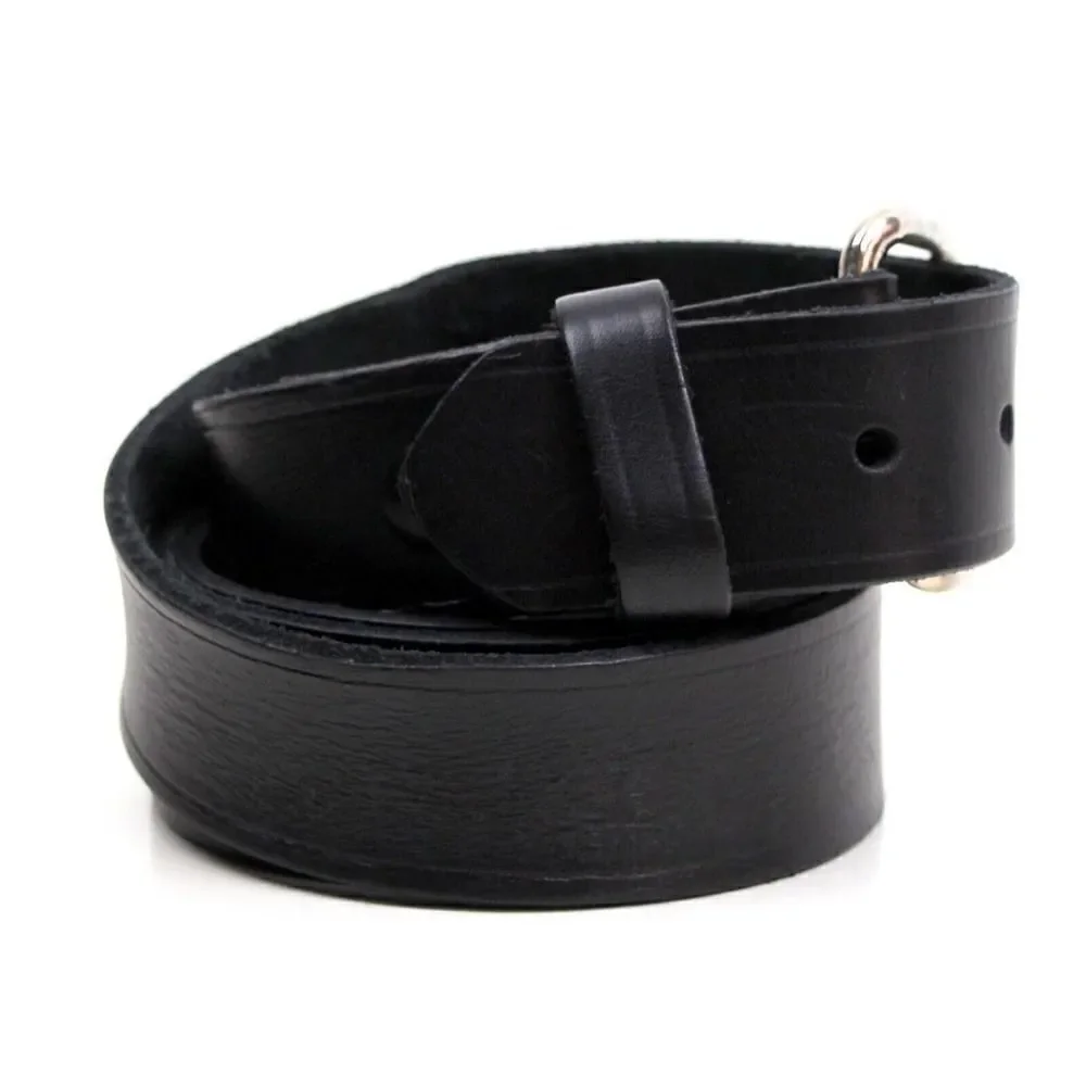 Boston BLACK GENUINE LEATHER 1 3/8